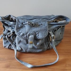Calypso Blue Leather Purse